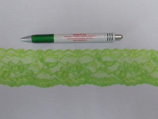 Rugalmas csipke, kiwi zöld, 5 cm széles (14300)