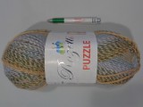 Rozetti Puzzle fonal, 200 g, zöld-mustár melír (14492-233-33)