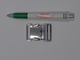 Fém TUK csat, 3 cm-es, nikkel (14820)