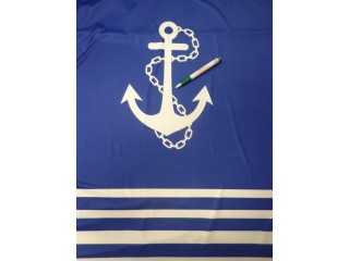 Elasztikus Venezia jersey, horgony mintás (14869)