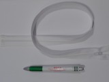 RT-0, 60 cm hosszú, bontható, spirál fogú cipzár, fehér (15071)