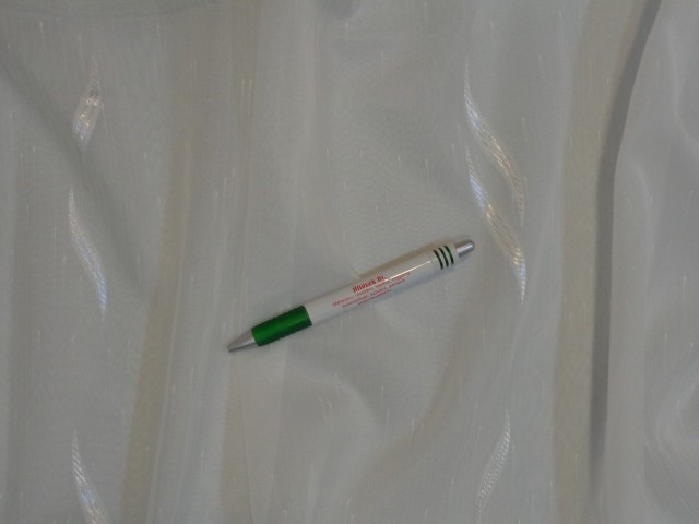 3 m magas, hullám mintás, fehér függöny (15090)