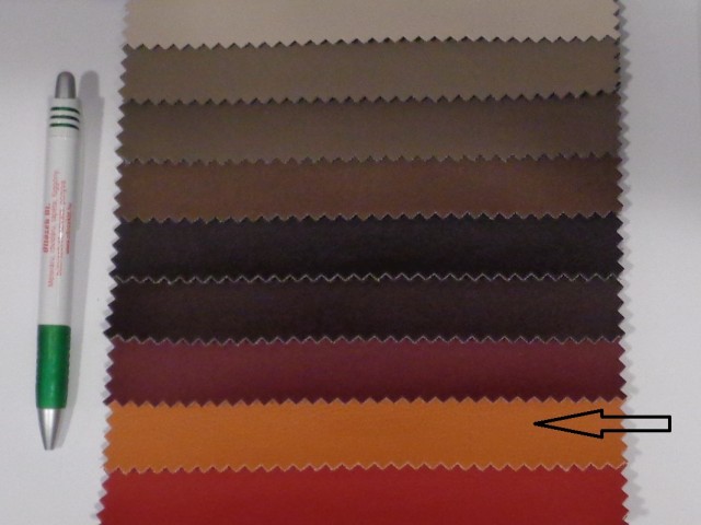 Narancs, egyszínű textilbőr, vékony (15104)