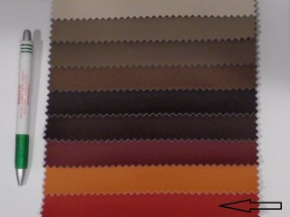 Piros, egyszínű textilbőr, vékony (15106)