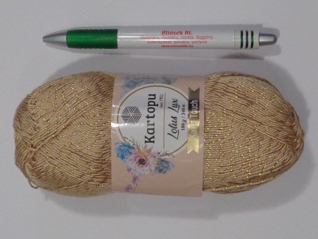 Lotus Lux kötő- és horgolófonal, arany  (15152-837)