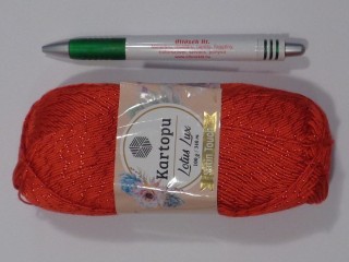 Lotus Lux kötő- és horgolófonal, piros  (15153-165)