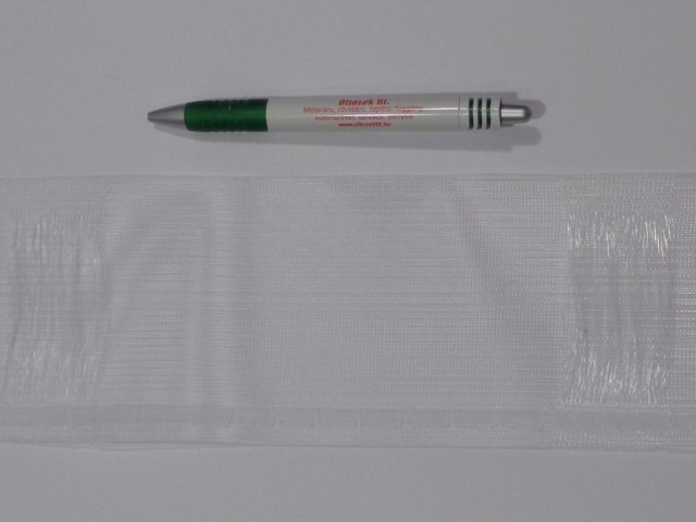 Függönybehúzó, átlátszó, függöny rúdhoz, 10 cm széles (15156)