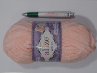 Alize Velluto zsenília fonal, púder rózsaszín (15166-340)