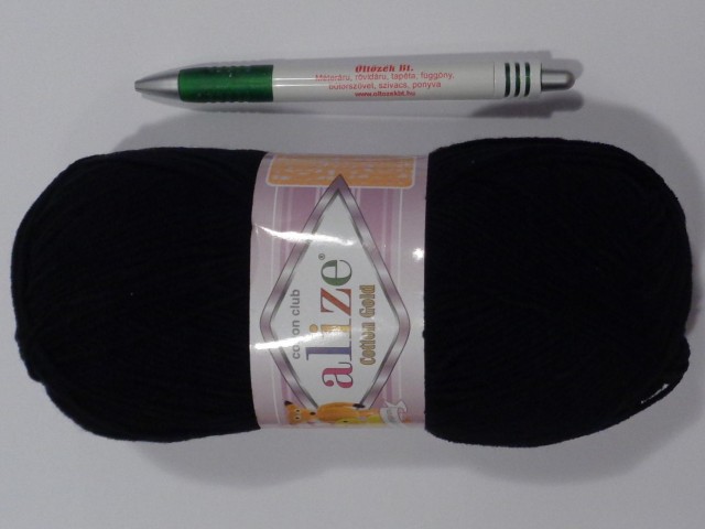 Alize Cotton Gold fonal, fekete (15188-60)