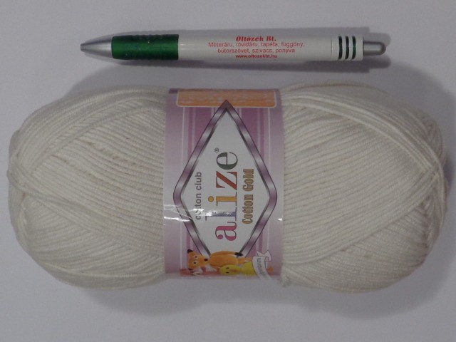 Alize Cotton Gold fonal, vajszínű (15189-62)