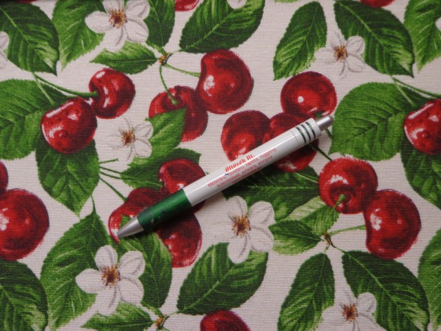 Loneta, cseresznyés-virágos, kerti bútor vászon (15203)