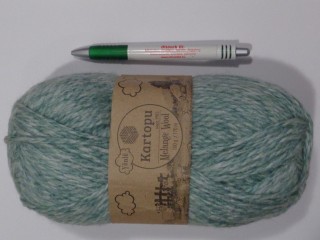 Melange Wool fonal, világos zöld melange (15221-9000)