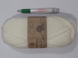 Melange Wool fonal, nyers fehér (15225-013)