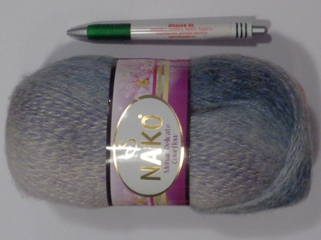 NAKO Mohair Delicate Colorflow, kékes-rózsaszín (15228-28098)