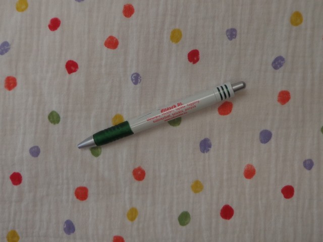 Dupla géz, színes pöttyös (15268)