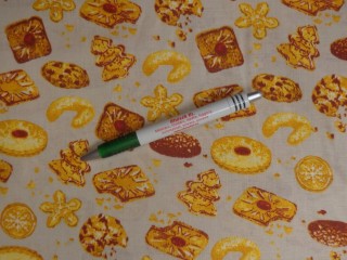 Mintás pamutvászon, péksütis  (15346)