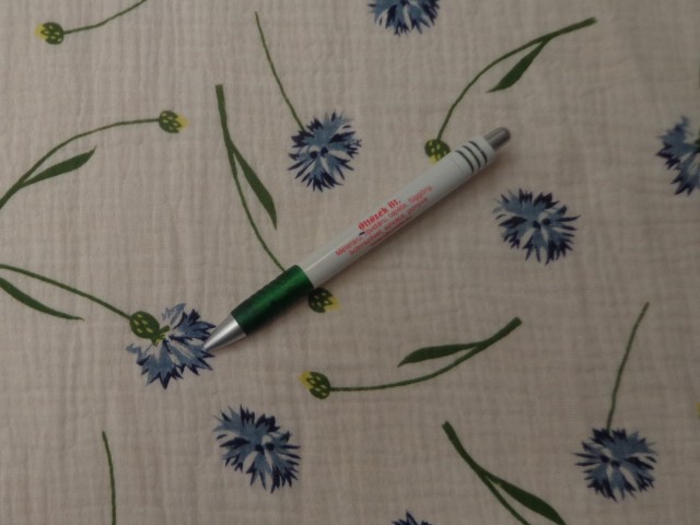 Dupla géz, búzavirágos (15360)