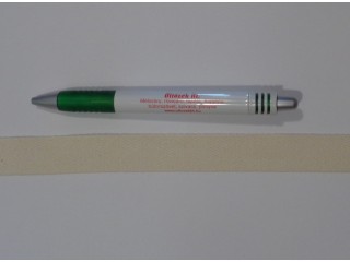 2 cm széles, köpper szalag, ekrü, pamut (15372)