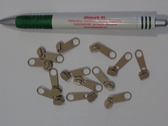 RT-0, laza cipzár kocsi végtelen cipzárhoz, mogyoró (15392)