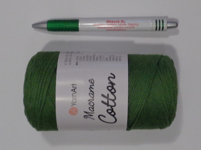 Macrame Cotton, zöld zsinórfonal (15481-787)