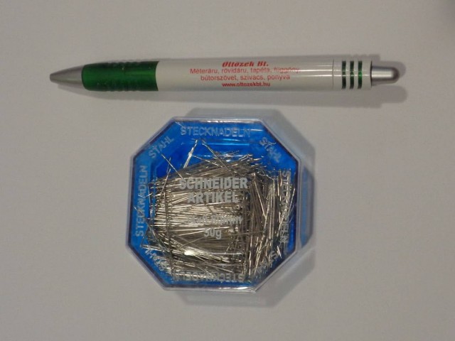 Acélgombostű, 34 mm-es, 50 g, kék dobozos (15670)
